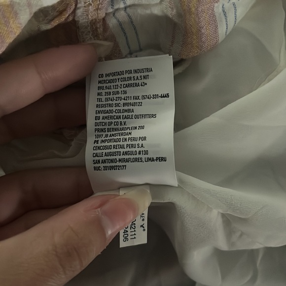 American Eagle Outfitters Stripped Romper, One Shoulder, Size Small - Picture 6 of 6